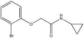 2-(2-bromophenoxy)-N-cyclopropylacetamide 구조식 이미지