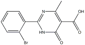 2-(2-bromophenyl)-4-methyl-6-oxo-1,6-dihydropyrimidine-5-carboxylic acid Structure