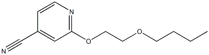 2-(2-butoxyethoxy)pyridine-4-carbonitrile Structure