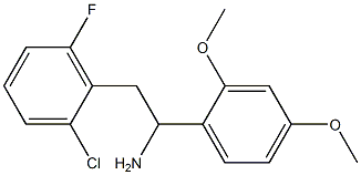 2-(2-chloro-6-fluorophenyl)-1-(2,4-dimethoxyphenyl)ethan-1-amine 구조식 이미지