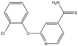 2-(2-chlorophenoxy)pyridine-4-carbothioamide 구조식 이미지