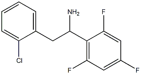 2-(2-chlorophenyl)-1-(2,4,6-trifluorophenyl)ethan-1-amine Structure