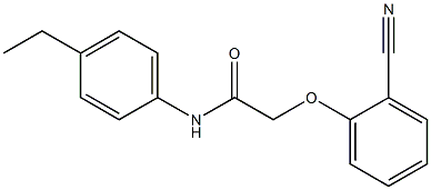 2-(2-cyanophenoxy)-N-(4-ethylphenyl)acetamide 구조식 이미지