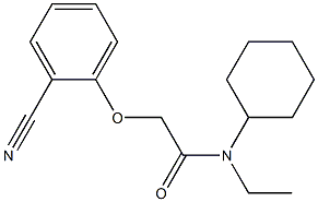 2-(2-cyanophenoxy)-N-cyclohexyl-N-ethylacetamide Structure