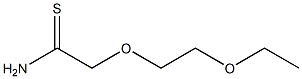 2-(2-ethoxyethoxy)ethanethioamide Structure