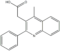 2-(4-methyl-2-phenylquinolin-3-yl)acetic acid Structure