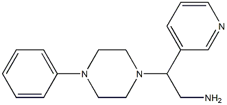2-(4-phenylpiperazin-1-yl)-2-(pyridin-3-yl)ethan-1-amine Structure