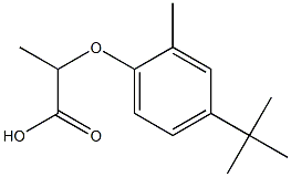 2-(4-tert-butyl-2-methylphenoxy)propanoic acid 구조식 이미지