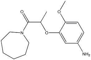 2-(5-amino-2-methoxyphenoxy)-1-(azepan-1-yl)propan-1-one Structure