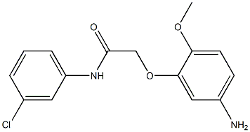 2-(5-amino-2-methoxyphenoxy)-N-(3-chlorophenyl)acetamide Structure