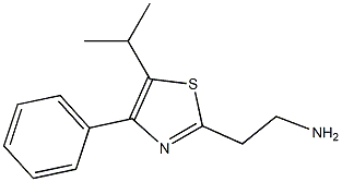 2-(5-isopropyl-4-phenyl-1,3-thiazol-2-yl)ethanamine 구조식 이미지