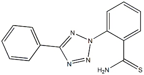 2-(5-phenyl-2H-1,2,3,4-tetrazol-2-yl)benzene-1-carbothioamide 구조식 이미지