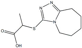 2-(6,7,8,9-tetrahydro-5H-[1,2,4]triazolo[4,3-a]azepin-3-ylthio)propanoic acid 구조식 이미지