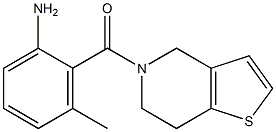 2-(6,7-dihydrothieno[3,2-c]pyridin-5(4H)-ylcarbonyl)-3-methylaniline 구조식 이미지