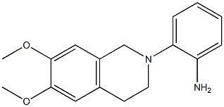 2-(6,7-dimethoxy-1,2,3,4-tetrahydroisoquinolin-2-yl)aniline Structure