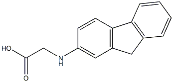 2-(9H-fluoren-2-ylamino)acetic acid 구조식 이미지