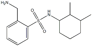 2-(aminomethyl)-N-(2,3-dimethylcyclohexyl)benzenesulfonamide 구조식 이미지