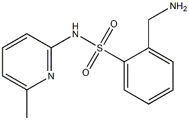 2-(aminomethyl)-N-(6-methylpyridin-2-yl)benzene-1-sulfonamide 구조식 이미지