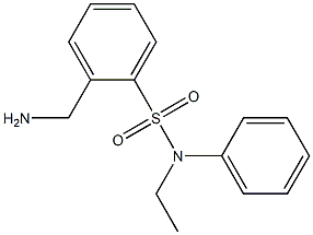 2-(aminomethyl)-N-ethyl-N-phenylbenzenesulfonamide 구조식 이미지