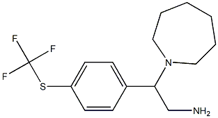 2-(azepan-1-yl)-2-{4-[(trifluoromethyl)sulfanyl]phenyl}ethan-1-amine Structure