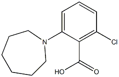 2-(azepan-1-yl)-6-chlorobenzoic acid Structure