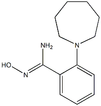 2-(azepan-1-yl)-N'-hydroxybenzene-1-carboximidamide Structure
