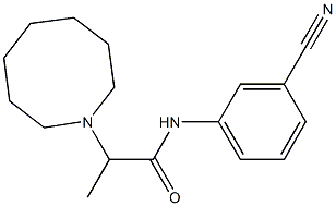 2-(azocan-1-yl)-N-(3-cyanophenyl)propanamide 구조식 이미지