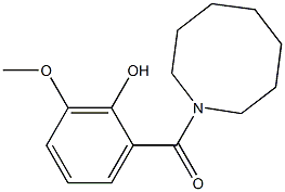 2-(azocan-1-ylcarbonyl)-6-methoxyphenol Structure