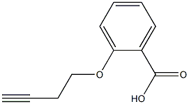 2-(but-3-ynyloxy)benzoic acid 구조식 이미지