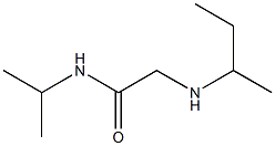 2-(butan-2-ylamino)-N-(propan-2-yl)acetamide Structure