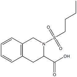 2-(butylsulfonyl)-1,2,3,4-tetrahydroisoquinoline-3-carboxylic acid Structure
