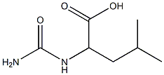2-(carbamoylamino)-4-methylpentanoic acid 구조식 이미지