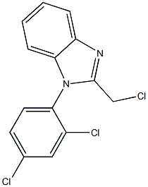 2-(chloromethyl)-1-(2,4-dichlorophenyl)-1H-1,3-benzodiazole Structure