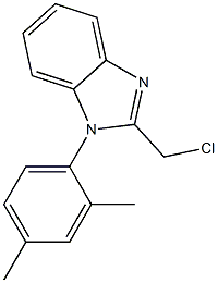2-(chloromethyl)-1-(2,4-dimethylphenyl)-1H-1,3-benzodiazole Structure