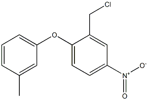 2-(chloromethyl)-1-(3-methylphenoxy)-4-nitrobenzene Structure