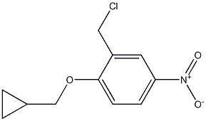2-(chloromethyl)-1-(cyclopropylmethoxy)-4-nitrobenzene 구조식 이미지