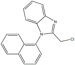 2-(chloromethyl)-1-(naphthalen-1-yl)-1H-1,3-benzodiazole 구조식 이미지