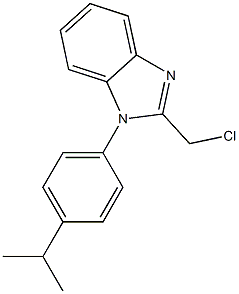 2-(chloromethyl)-1-[4-(propan-2-yl)phenyl]-1H-1,3-benzodiazole Structure