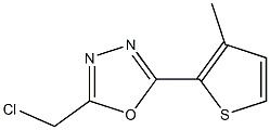 2-(chloromethyl)-5-(3-methylthien-2-yl)-1,3,4-oxadiazole 구조식 이미지