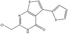 2-(chloromethyl)-5-(thiophen-2-yl)-3H,4H-thieno[2,3-d]pyrimidin-4-one Structure