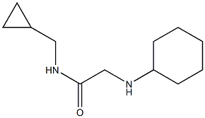 2-(cyclohexylamino)-N-(cyclopropylmethyl)acetamide 구조식 이미지