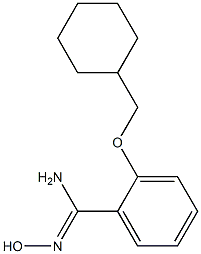 2-(cyclohexylmethoxy)-N'-hydroxybenzene-1-carboximidamide 구조식 이미지