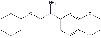 2-(cyclohexyloxy)-1-(2,3-dihydro-1,4-benzodioxin-6-yl)ethanamine Structure