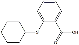 2-(cyclohexylsulfanyl)benzoic acid 구조식 이미지