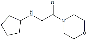 2-(cyclopentylamino)-1-(morpholin-4-yl)ethan-1-one Structure