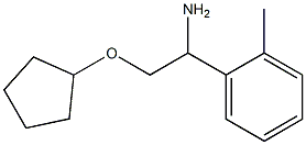 2-(cyclopentyloxy)-1-(2-methylphenyl)ethanamine Structure