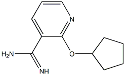 2-(cyclopentyloxy)pyridine-3-carboximidamide 구조식 이미지