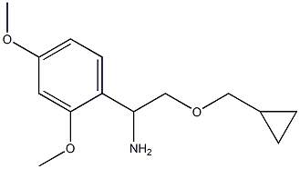 2-(cyclopropylmethoxy)-1-(2,4-dimethoxyphenyl)ethan-1-amine 구조식 이미지