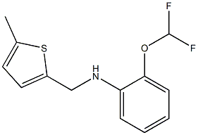 2-(difluoromethoxy)-N-[(5-methylthiophen-2-yl)methyl]aniline 구조식 이미지