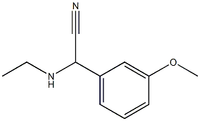 2-(ethylamino)-2-(3-methoxyphenyl)acetonitrile Structure